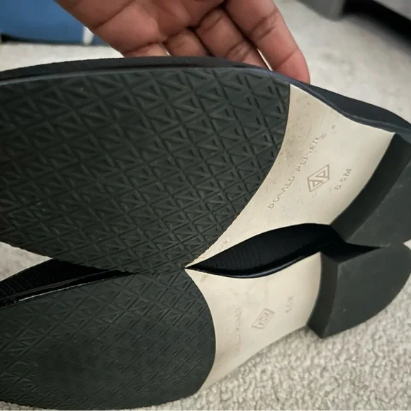 Donald J. Pliner Black Slip-On Loafers - Picture 3 of 6